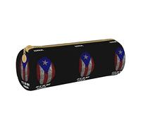 BAAROO Puerto Rico Flag-It's in My DNA - Estuche con cremallera, duradero, portátil, bolsa de almacenamiento de oficina, soporte de artículos de tocador de viaje para mujeres y hombres, #438