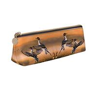 BAAROO Seagulls by The Lake in The Sunset - Estuche para lápices, bolsa de maquillaje de cuero estampado para niñas y niños, escuela y oficina, color, 5.0cm*10.5cm*20.5cm, Estuche para lápices