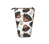 BAAROO Soporte para lápices de pie lindo Rottweiler Telescópico Bolsa de lápices de gran capacidad Estuche telescópico duradero Estadísticas de estudiantes, color, 5.0cm*10.5cm*20.5cm, Estuche para