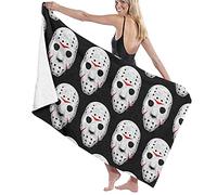 BAAROO Toalla de playa con diseño de maniaco de película de terror, duradera, de secado rápido, para el gimnasio diario, para mujeres, 130 cm, 80 cm