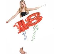 BAAROO Toalla de playa con globos de fiesta de cumpleaños 18, cuerda rizada, toalla ligera de 18 años, toalla de natación suave para viajes, uso diario, 130 cm x 80 cm