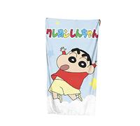 BAAROO Toallas de baño infantiles de dibujos animados, impresión 3D Shin-Chan, microfibra súper suave, toalla de playa, toalla de viaje, 130 cm x 80 cm