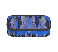 BAAROO Un grupo de pingüinos Winter Sun Estuche especial para niñas y niños, estuche grande para lápices de gran capacidad, estudiantes, color, 5.0cm*10.5cm*20.5cm, Estuche para lápices