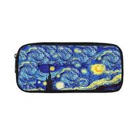 BAAROO Van Gogh - Estuche para bolígrafos con cremallera para suministros escolares con cremallera para estudiantes y niños pequeños, color azul, color, 5.0cm*10.5cm*20.5cm, Estuche para lápices