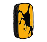 BAAROO Velociraptor - Estuche para lápices de dinosaurio de gran capacidad, bolsa de almacenamiento grande para bolígrafos, duradera, 3 compartimentos, color, 5.0cm*10.5cm*20.5cm, Estuche para lápices