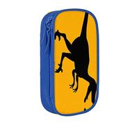 BAAROO Velociraptor - Estuche para lápices de dinosaurio de gran capacidad, bolsa de almacenamiento grande para bolígrafos, duradera, 3 compartimentos, color, 5.0cm*10.5cm*20.5cm, Estuche para lápices