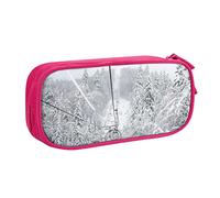 BAAROO Winter Old Cable Ski Lift - Estuche grande para lápices con 2 compartimentos, estuche para lápices, bolsa organizadora para niñas, niños, estudiantes, S, color, 5.0cm*10.5cm*20.5cm, Estuche
