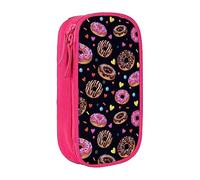 BAAROO Yummy Donuts Love Heart - Estuche organizador para lápices, estuche para bolígrafos, papelería, organizador de almacenamiento, color rosa, color, 5.0cm*10.5cm*20.5cm, Estuche para lápices