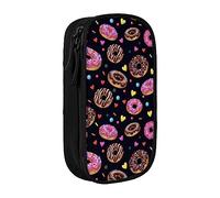 BAAROO Yummy Donuts Love Heart - Estuche organizador para lápices, estuche para bolígrafos, papelería, organizador de almacenamiento, color rosa, color, 5.0cm*10.5cm*20.5cm, Estuche para lápices