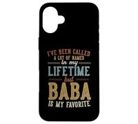 Baba Is My Favorite Name - Father's Day Baba Carcasa para iPhone 16 Plus