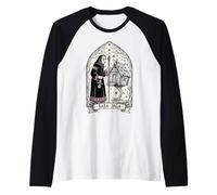 Baba Jaga Bruja Eslava Folclore pagano Folclore Folk Magia Camiseta Manga Raglan