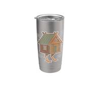 Baba Yaga Cabana Anatomia Bruja Eslava Vaso térmico de acero inoxidable de doble pared