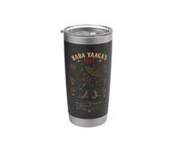 Baba Yaga Cabaña Anatomía Folclore Eslavo Vaso térmico de acero inoxidable de doble pared