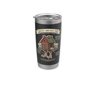 Baba Yaga Cabaña Guía de Campo Folklore Eslavo Vaso térmico de acero inoxidable de doble pared
