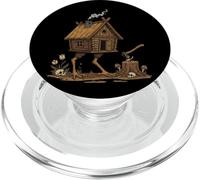 Baba Yaga Cabaña Patas de Gallina Mitología Eslava Oscura PopSockets PopGrip para MagSafe