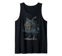 Baba Yaga Cabaña Patas de Pollo Folklore Oscuro Camiseta sin Mangas