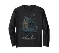 Baba Yaga Cabaña Patas de Pollo Folklore Oscuro Manga Larga
