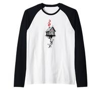 Baba Yaga Cabaña Patas Pollo Mitología Eslava Camiseta Manga Raglan