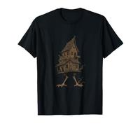 Baba Yaga Casa sobre Patas de Pollo Folklore Eslavo Camiseta