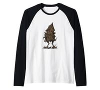 Baba Yaga Casa sobre Patas de Pollo Folklore Eslavo Camiseta Manga Raglan
