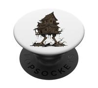 Baba Yaga Casa sobre Patas de Pollo Folklore Eslavo PopSockets PopGrip Adhesivo