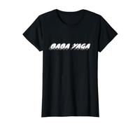 Baba Yaga | Folclore eslavo de la Mecha Rusa Camiseta gráfica económica, Mujer, Negro, XL