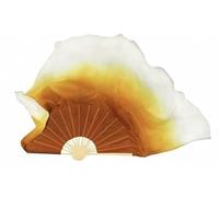 BABAB Abanicos de Danza con Velo, Accesorios de Danza del Vientre for escenarios, Festivales y Artes fluidas(71cm)