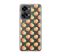 BABACO Funda para teléfono móvil de ERT Group para Oneplus Nord 2T 5G Original y con Licencia Oficial diseño Peaches 001 Adaptada a la Forma del teléfono móvil, parcialmente Transparente