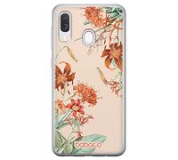 BABACO Funda para teléfono móvil de ERT Group para Samsung A40 Original y con Licencia Oficial diseño Flowers 057 Perfectamente Adaptada a la Forma del teléfono móvil, Funda Hecha de TPU