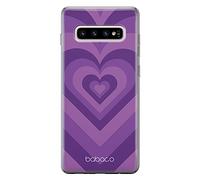 BABACO Funda para teléfono móvil de ERT Group para Samsung S10 Plus Original y con Licencia Oficial diseño Hearts 007 Perfectamente Adaptada a la Forma del teléfono móvil, Funda Hecha de TPU