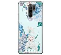 BABACO Funda para teléfono móvil de ERT Group para Xiaomi REDMI 9 Original y con Licencia Oficial diseño Flowers 027 Perfectamente Adaptada a la Forma del teléfono móvil, Funda Hecha de TPU