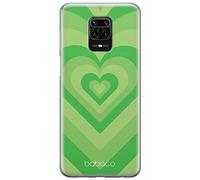 BABACO Funda para teléfono móvil de ERT Group para Xiaomi REDMI Note 9 Pro/ 9S Original y con Licencia Oficial diseño Hearts 007 Adaptada a la Forma del teléfono móvil, Funda Hecha de TPU
