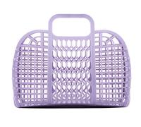 BABANA Bolsa de playa reutilizable - Monedero retro de gelatina para niños pequeños y niñas - Halloween, despedida de soltera, canasta de regalo de Pascua (pequeña) - Lavanda