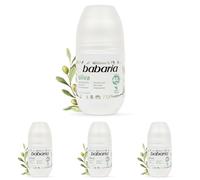 Babaria Aceite de Oliva Sensitive Desodorante Roll On - 50 ml (Paquete de 4)
