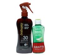 Babaria - Aceite Bronceador Solar Spray con Protección SPF 30 + After Sun Aloe Vera | Acelerador Bronceado con Protector Solar | Babaria Bronceador Cuerpo | Aceite Sola
