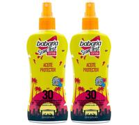 Babaria - Aceite Protector Solar SPF30-200ml Edición Limitada | Aceite solar 30 | Protector Solar Y Acelerador Del Bronceado (Paquete de 2)