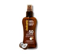 Babaria - Aceite Protector Solar SPF50 UVA-UVB e Infrarrojos, Acelerador del Bronceado, Hidratante, Contiene Aceite de Coco, Resistente al Agua, Vegano, Unisex - 100 ml