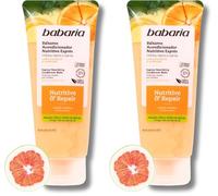 Babaria - Acondicionador Pelo Dañado o Seco | Anti Frizz Pelo | Acondicionador Pelo Rizado y Liso | Crema Suavizante Pelo | Desenredante Pelo Mujer (Paquete de 2)