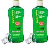 Babaria - After Sun Efecto Hielo Con Aloe Vera | Crema Hidratante Corporal 200ml | After Sun Babaria Con Aloe Vera | Crema Hidratante Hombre Y Mujer Con Vitamina B5 (Paquete de 2)