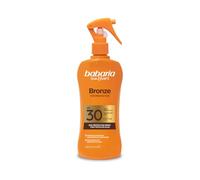 Babaria - Bronceador Crema Solar SPF30 en Spray | Acelerador Bronceado | Apta Para Pieles Sensibles | Coral Friendly y Biodegradable | Resistente al Agua | Vegano | 200 ml
