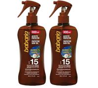 Babaria - Bronceador Cuerpo con Protector Solar SPF15 | Acelerador Bronceado | Apta Para Pieles Sensibles | Con Monoi de Tahiti | Coral Friendly y Biodegradable | Resistente al Agua | Vegano | 200 ml