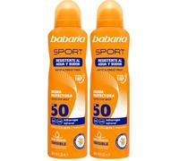 Babaria - Bruma Solar Protector Solar 50 Sport |Con 50 Spf Con Aloe Vera | Crema Solar En Srpay | Spray Solar 200ml | Bruma Hidratante (Paquete de 2)