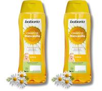 Babaria - Champu Niños De Manzanilla | Champu Sin Sulfatos Ni Parabenos 600ml | Champú Niños Mayores De 1 Año | Para Todos Los Cabellos (Paquete de 2)