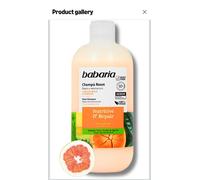 Babaria - Champú Nutritivo y Reparador para Cabellos Secos y Dañados 500 ml