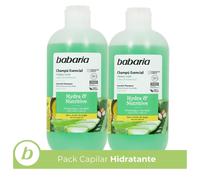 Babaria - Champú Para Todo Tipo de Cabello Pack de 2 | Hidratación Profunda del Cabello | Todo tipo de cabello | Hidratante Y Nutritive | Con Aloe Vera | 500 ml Cada Unidad