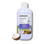 Babaria - Champú Waves&Curls, para Cabellos Rizados u Ondulados, Con Pistacho y Leche de Coco, 92% Ingredientes Naturales, Vegano, Uso Frecuente - 500 ml