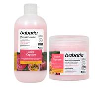Babaria - Champú Y Mascarilla Para Cabellos Teñidos O Con Mechas | Champú tinte | Protege y prolonga el color | Antioxidante con filtro UV | Hidratación y brillo para cabellos teñidos | Vegano