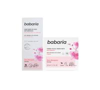 Babaria - Contorno de Ojos Antiarrugas y Crema Hidratante Facial 24h con Rosa Mosqueta | Regeneradora Antiedad | Crema Ojeras Y Bolsas Con Rosa Mosqueta | Hidratación Prolongada y Textura Ligera
