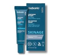 Babaria - Crema Anti Ojeras Hombre Skinage | Contorno De Ojos 100% Vegano | Antiojeras Hombre Y Reduce Las Bolsas | Contorno De Ojos Hombre Con Aceite