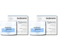 Babaria - Crema Antiarrugas Con Acido Hialuronico | Crema Hidratante Hombre Y Mujer Con Acido Hialuronico | Antiarrugas Mujer Ultra Hidratante Con Volumen Y Elasticidad 50ml (Paquete de 2)